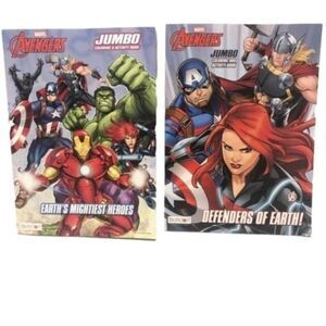 Avengers Jumbo Coloring & Activity Book New Set Of 2
